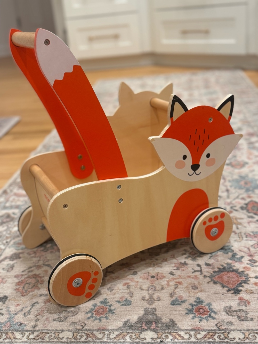 Moover Denmark Walker Fox
Wooden Push- Orange and Natural Kids Toy